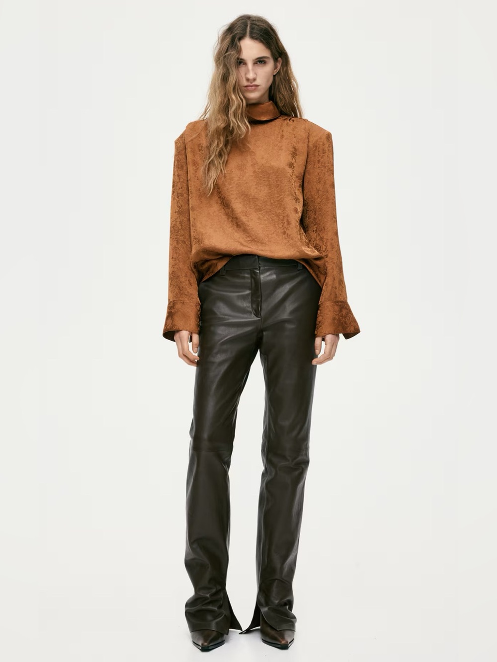 H&M Premium Selection Sheepskin LEATHER PANTS